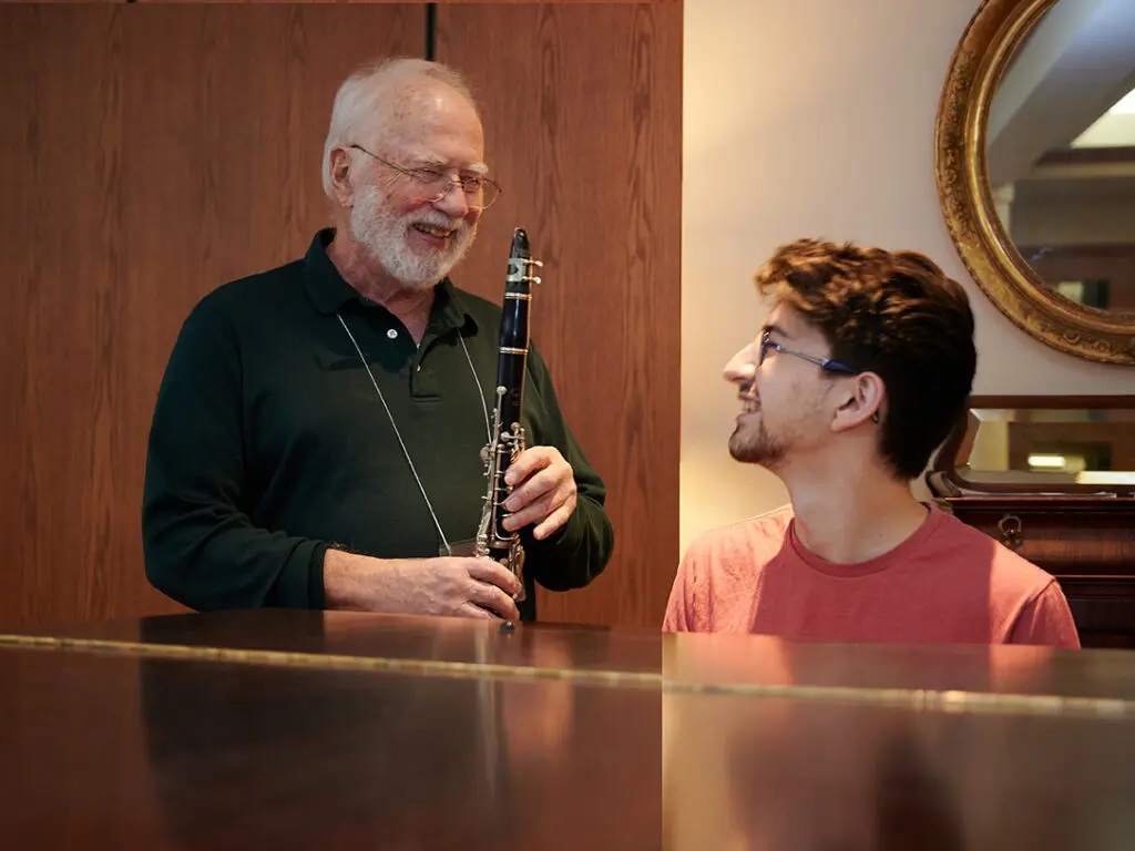 Retiree mentors student