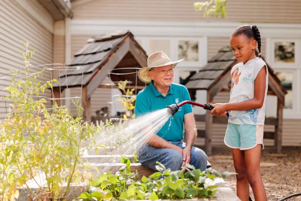 Kendal at Oberlin resident with ELC student