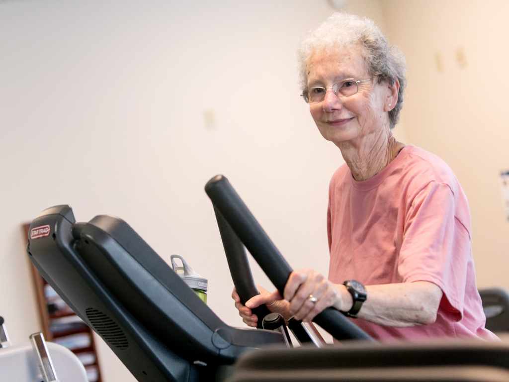 Kendal resident uses treadmill