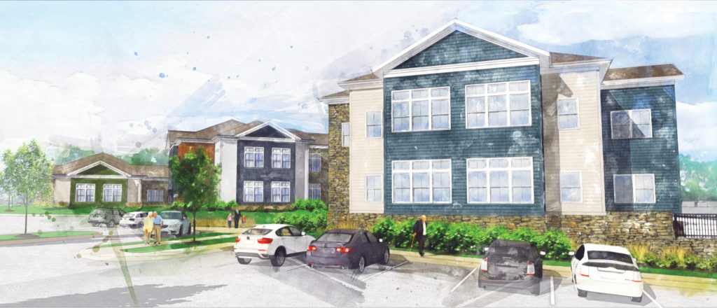 Architect's rendering of Barclay Friends new Preston building