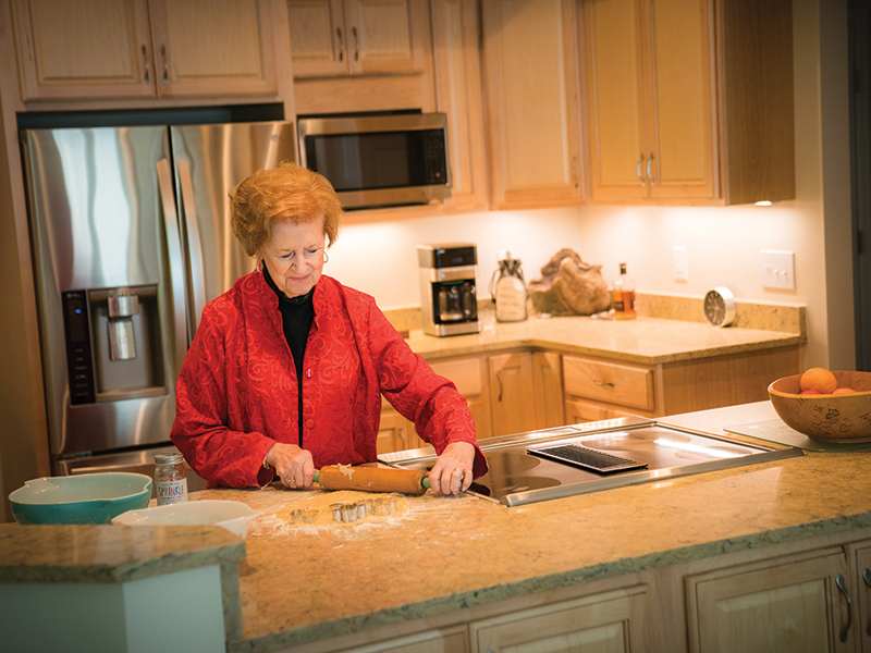 Kendal-Granville resident in her kitchen