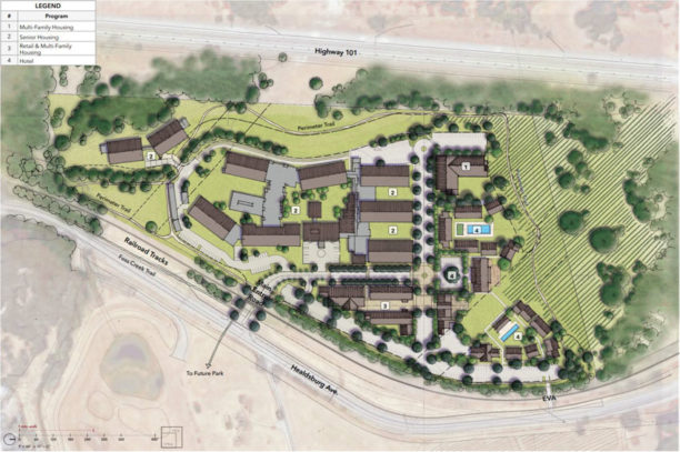 Enso Village site overview sketch