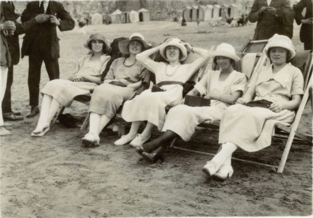 ladies in lounge chairs
