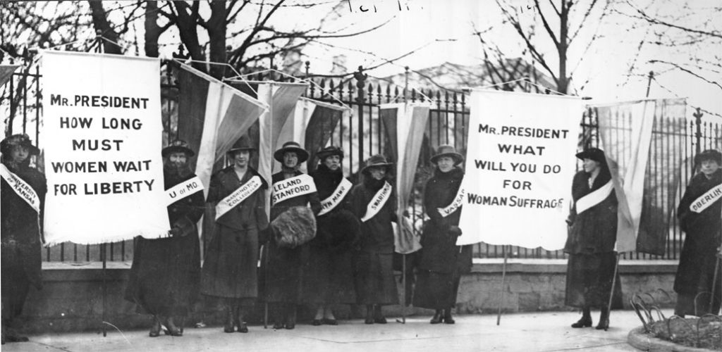 Suffragettes from Quaker Colleges