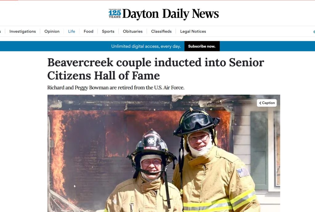 Home Hall of Fame couple in news
