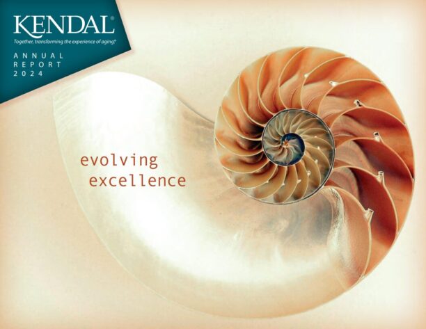 Kendal 2024 Annual Report cover of spiral shell