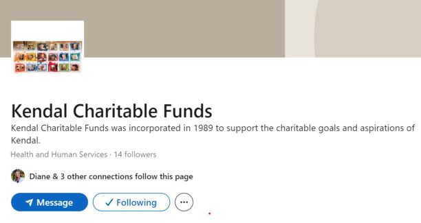 Kendal Charitable Funds LinkedIn image
