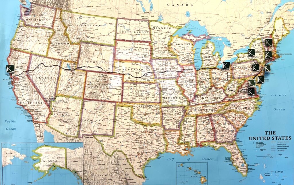 Walking map with Kendal Affiliates