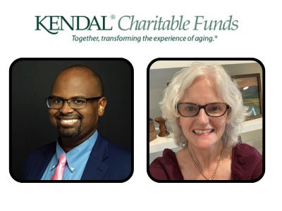 Kendal Charitable Funds Board Members James Greenwood and Lee Ann Sullivan