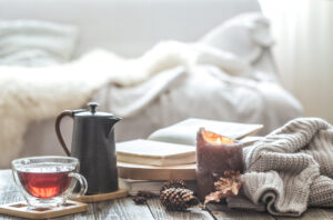 tea and blanket